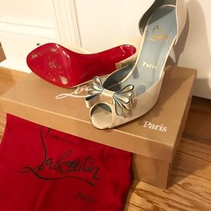 Christian Louboutin Satin d'Orsay Pumps